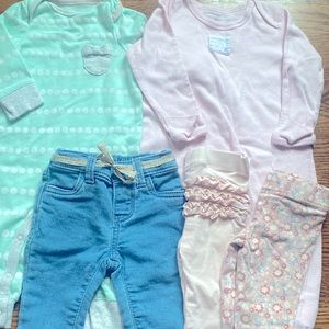 5 piece baby girl Bundle 0/3 months